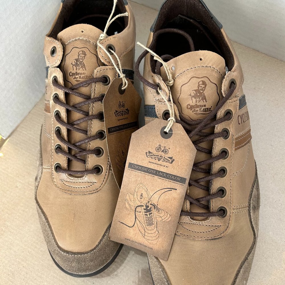 Cycleur de Luxe Leather Suede Lace Up men's Shoes Size  EU 42, US 9